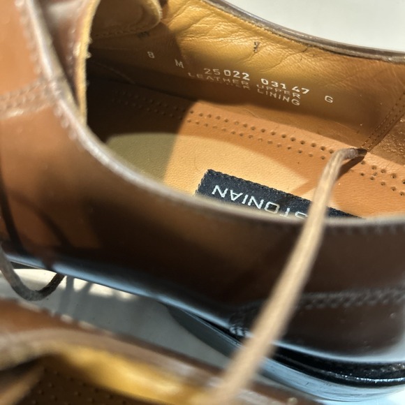 Bostonian Men's Tie Dress Shoes- Size 8D/ Brown / Great Condition First Flex - Picture 7 of 7